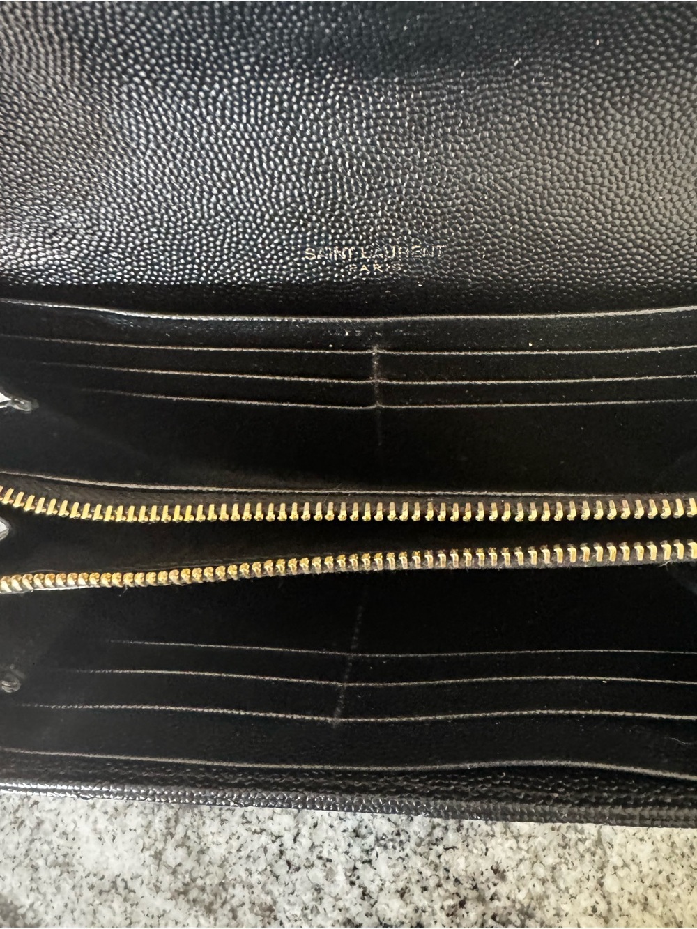 YSL monogramme logo leather flap wallet - Picture 8 of 9